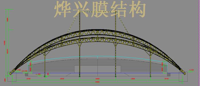 吉安學(xué)?？磁_(tái)膜結(jié)構(gòu)施工 (4)