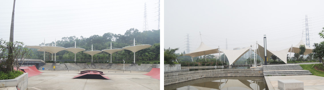 東莞黃旗山公園景觀膜結(jié)構(gòu)工程